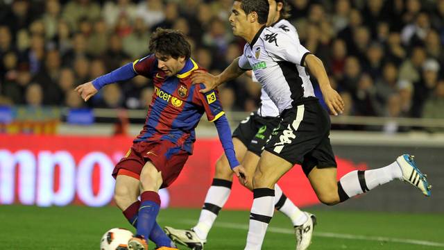 València Barça Mestalla Messi  Jugada