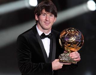 Messi wins the Ballon d'Or 2010