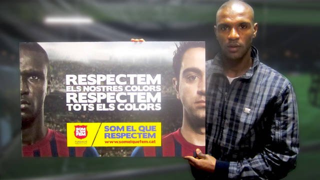 Abidal ha estat un dels jugadors que ha cedit la seva imatge per a la campanya.