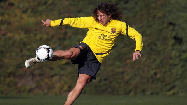 Puyol during the training session / PHOTO: MIGUEL RUIZ - FCB