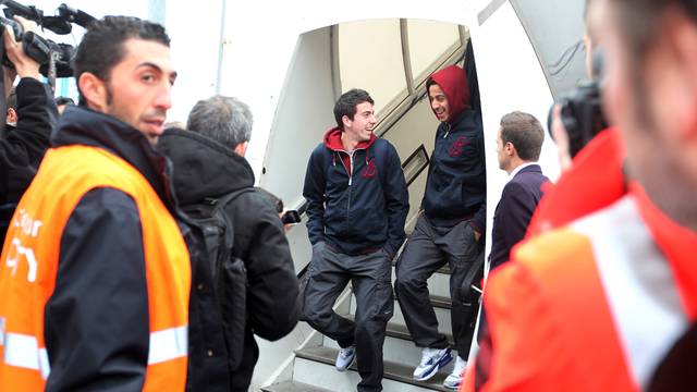 Cuenca i Thiago, en la llegada a Colonia / FOTO: MIGUEL RUIZ - FCB