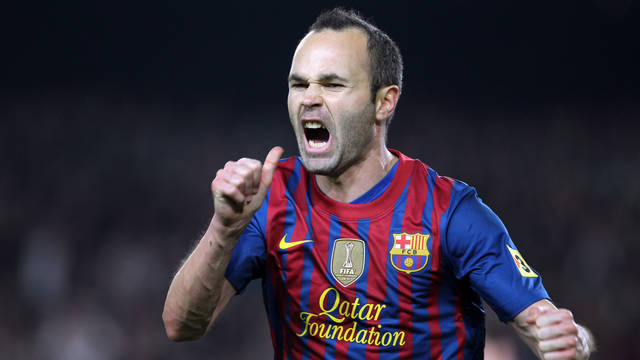 Iniesta celebrating his goal / PHOTO: Miguel Ruiz - FCB