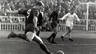 Kubala playing for Barça in 1957