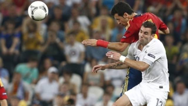 Busquets, contra França. FOTO: CARMELO RUBIO-RFEF.