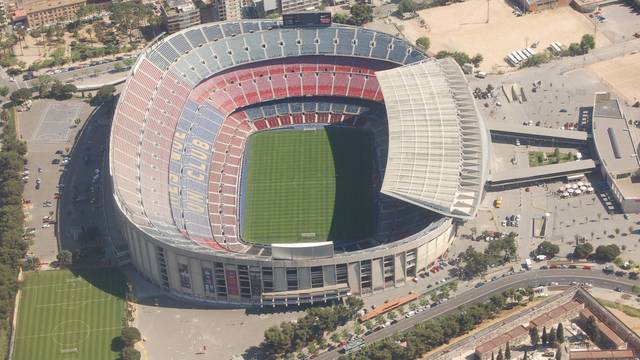 nou camp aerial