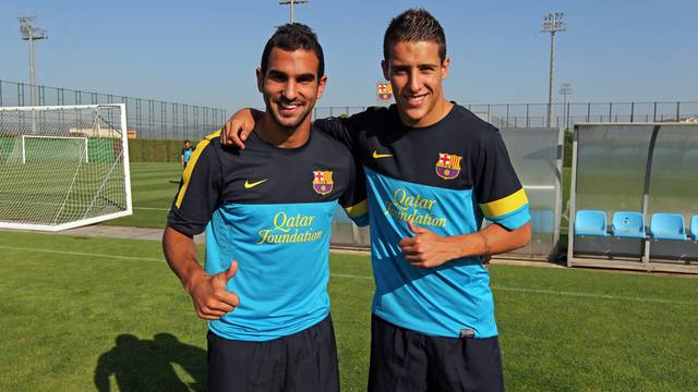 Montoya y Tello han sido las grandes novedades de este viernes / FOTO: MIGUEL RUIZ  FCB