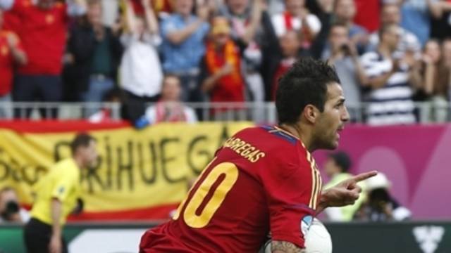 Cesc buteur face au Costa Rica / Photo RUBIO-RFEF
