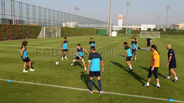 Entrenament 07/09/12. FOTO: MIGUEL RUIZ-FCB.