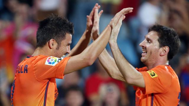Messi i Villa han marcat tres dels quatre gols a camp del Getafe / FOTO: MIGUEL RUIZ-FCB