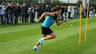 Sergio Busquets, with back trouble, works alone