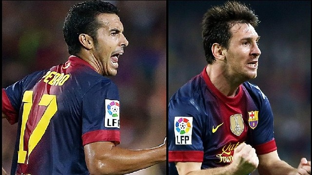 pedro and messi