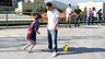 Squad thrilled to meet Gabriel / PHOTO: MIGUEL RUIZ - FCB