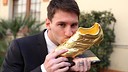 Messi recibe la Bota de Oro