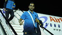 Montoya, durant el viatge a Palma. FOTO: MIGUEL RUIZ-FCB.