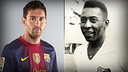 O Rei Messi surpasses Pelé