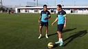 Adriano and Thiago, with Barça B