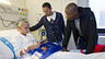 Photos of the Barça players in BCN’s hospitals