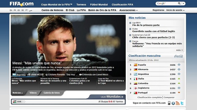 FIFA.com and Leo Messi's interview