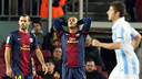 Thiago lamenta el primer gol del Màlaga / FOTO: MIGUEL RUIZ-FCB