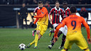 Piqué pendant le match. PHOTO: MIGUEL RUIZ - FCB