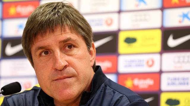 Jordi Roura press conference / PHOTO: MIGUEL RUIZ - FCB