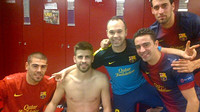 The players after the Champions League Match / PHOTO: ANDRÉS INIESTA
