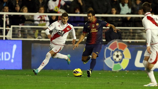 Montoya in action against Rayo / PHOTO: Miguel Ruiz - FCB
