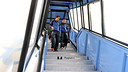 Busquets and Xavi, arriving in Munich. PHOTO: MIGUEL RUIZ-FCB.