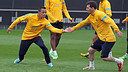 Squad back in training