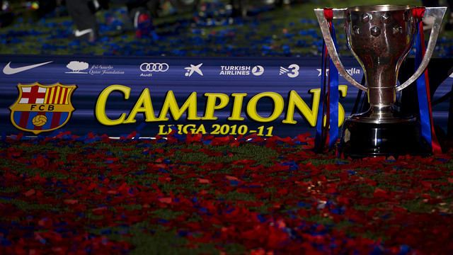 Barça's 2010/11 Liga title / PHOTO: ARCHIVE FCB