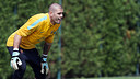 Valdés, a l'entrenament d'aquest dijous. FOTO: MIGUEL RUIZ-FCB.