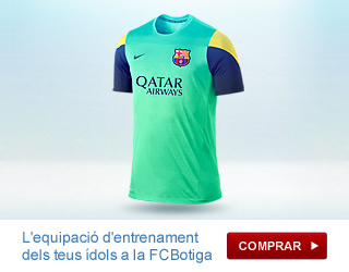 L'Equipació d'entrenament dels teus ídols a la FCBotiga