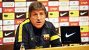 Press conference. Jordi Roura PHOTO: MIGUEL RUIZ-FCB.