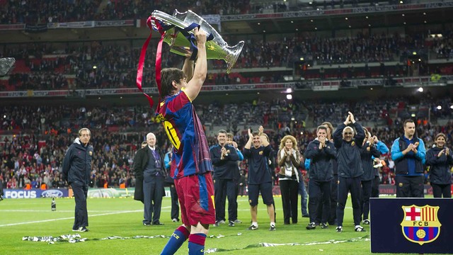 Messi at Wembley Stadium / PHOTO: Arxiu FCB