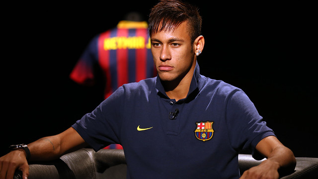 Entrevista a Neymar per a Barça TV i www.fcbarcelona.cat / FOTO: MIGUEL RUIZ - FCB