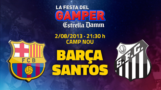 El Barça & Santos next Gamper Trophy 
