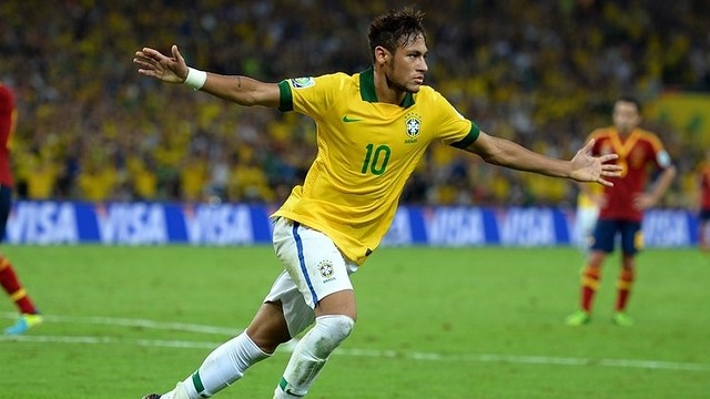 Neymar celebra el gol marcat a la final de la Copa Confederacions / FOTO: www.fifa.com