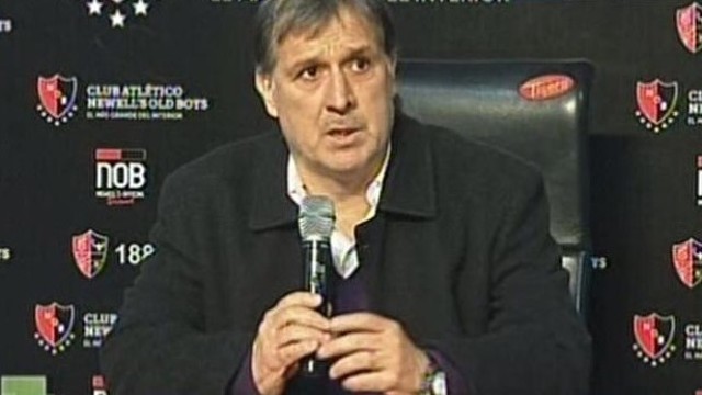 Rueda de prensa de 'Tata' Martino en Rosario