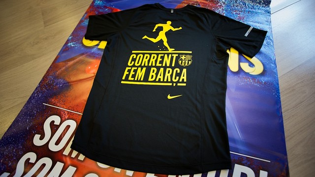 La camiseta de la 2a edición de 'Corrent Fem Barça' /FOTO:German Parga-FCB La camiseta de la 2a edición de 'Corrent Fem Barça' /FOTO:German Parga-FCB