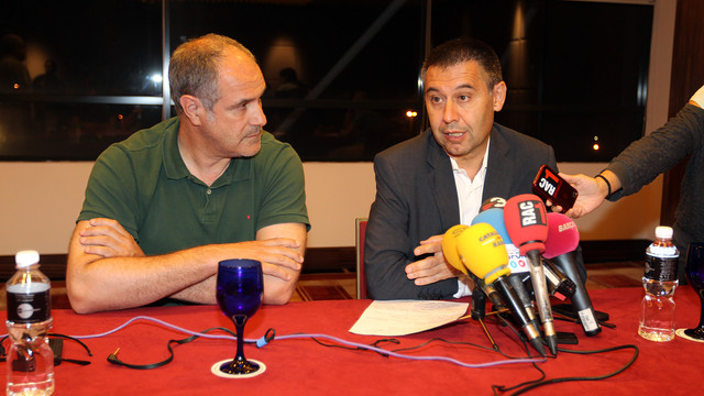 Josep Maria Bartomeu and Andoni Zubizarreta / PHOTO: MIGUEL RUIZ - FCB