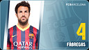 Potret Francesc Fàbregas Soler. Nomor punggung 4