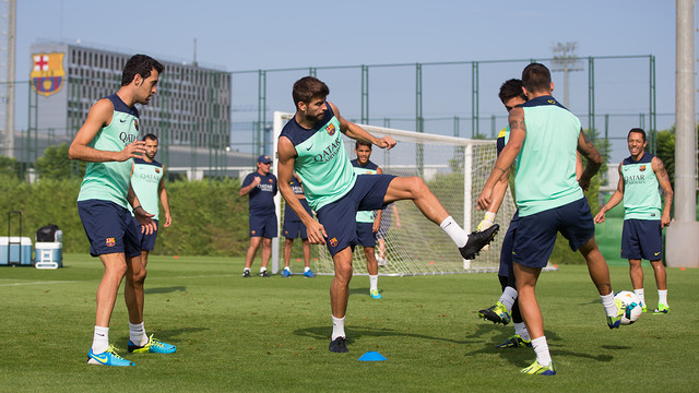  Sergio Busquets in training/ PHOTO: GERMÁN PARGA - FCB