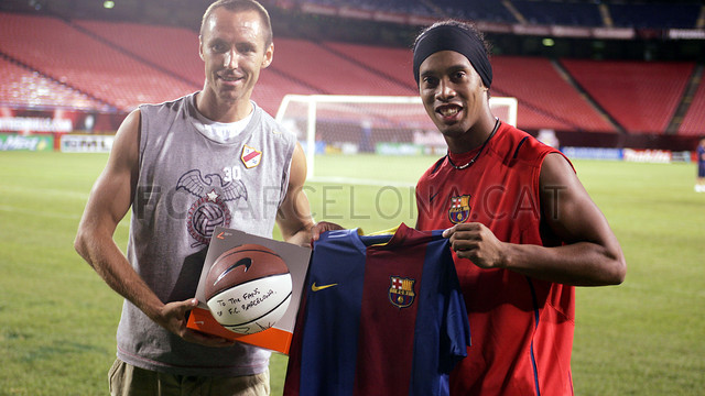 NBA stars and FC Barcelona