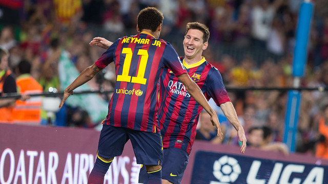 Messi i Neymar, contra la Reial Societat / FOTO: GERMÁN PARGA - FCB