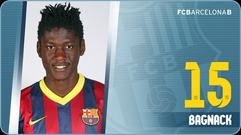 Bagnack Imagen oficial de Bagnack con la camiseta del FC Barcelona