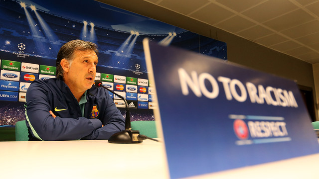 Martino in the San Siro press room / PHOTO: MIGUEL RUIZ - FCB