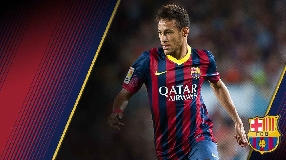 Portrait Neymar da Silva Santos Júnior. Number 11