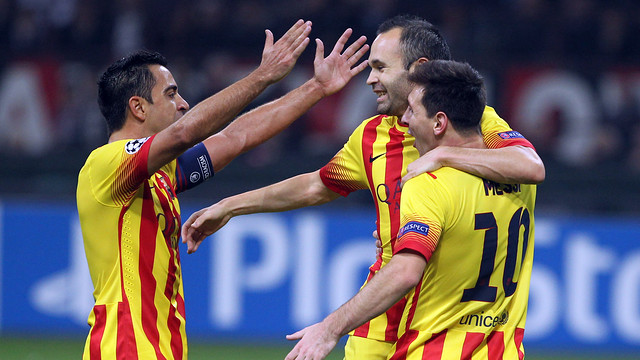 Xavi and Iniesta are already shortlisted, and Messi will probably be joining them on Monday / PHOTO: MIGUEL RUIZ-FCB