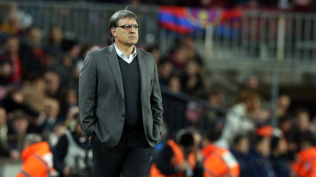 Tata Martino during the game.