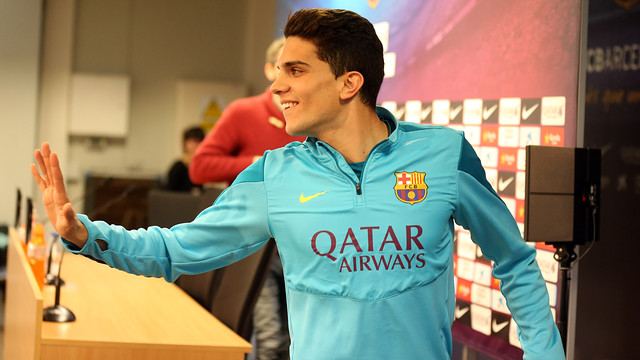 Bartra gave a press conference on Thursday afternoon / PHOTO: MIGUEL RUIZ-FCB